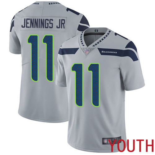 Seattle Seahawks Limited Grey Youth Gary Jennings Jr. Alternate Jersey NFL Football #11 Vapor Untouchable->women nfl jersey->Women Jersey